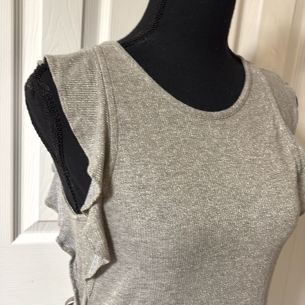 Madewell Metallic Ruffle Tank Top - Picture 7 of 13